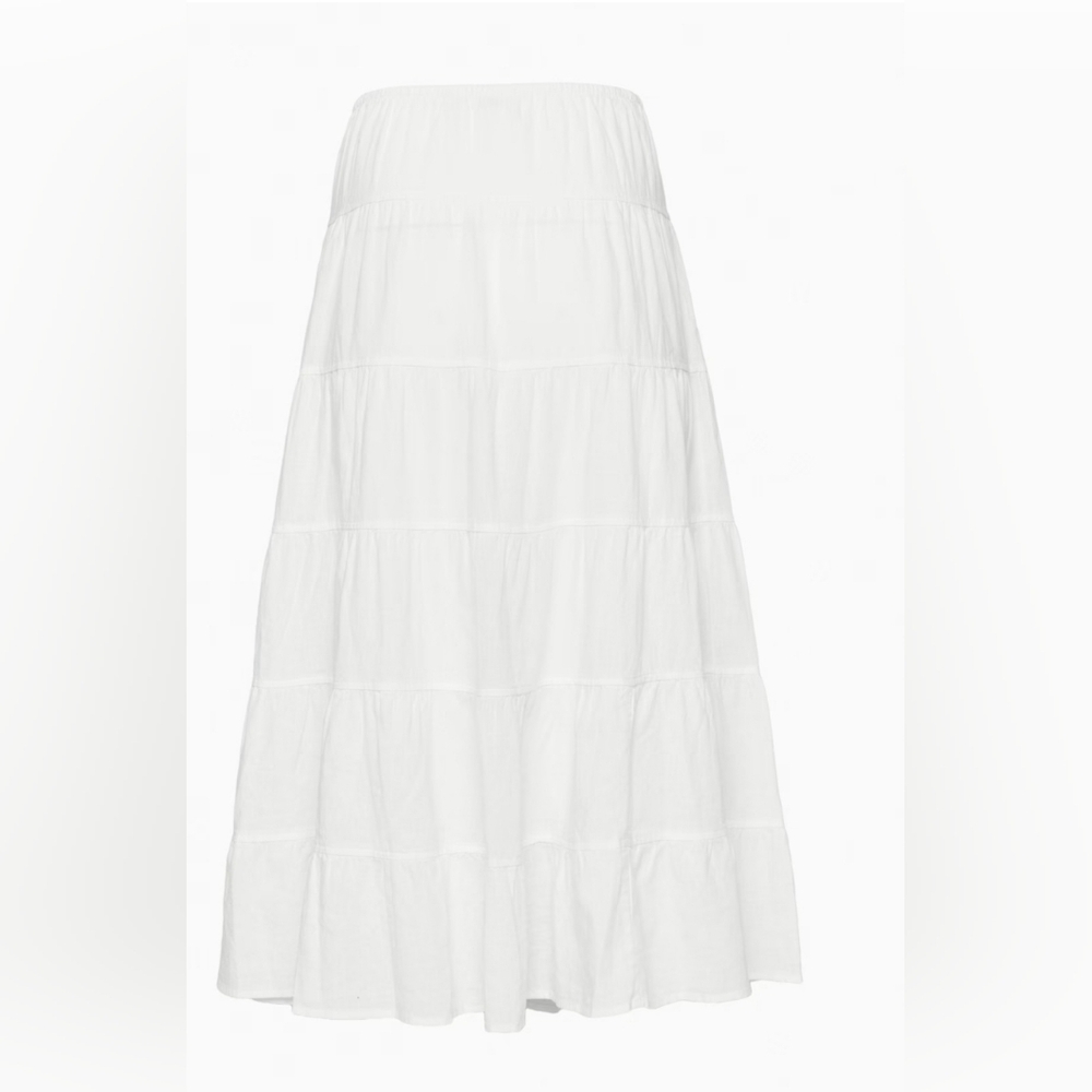 Wilfred White Tiered Midi Skirt - Picture 3 of 14